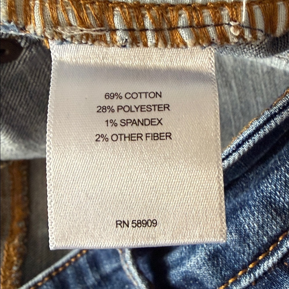 A Loves A Womens Flare Jeans Size 30 Dark Wash HighRise Stretch Denim Boho Retro - Picture 6 of 7